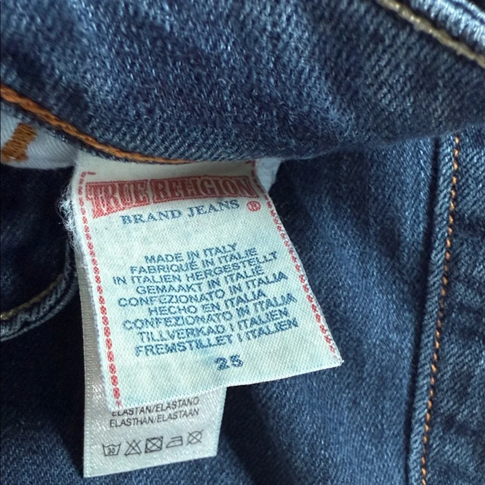True Religion World Tour Made in Italy Jeans Vintage RARE FIND - Picture 2 of 6